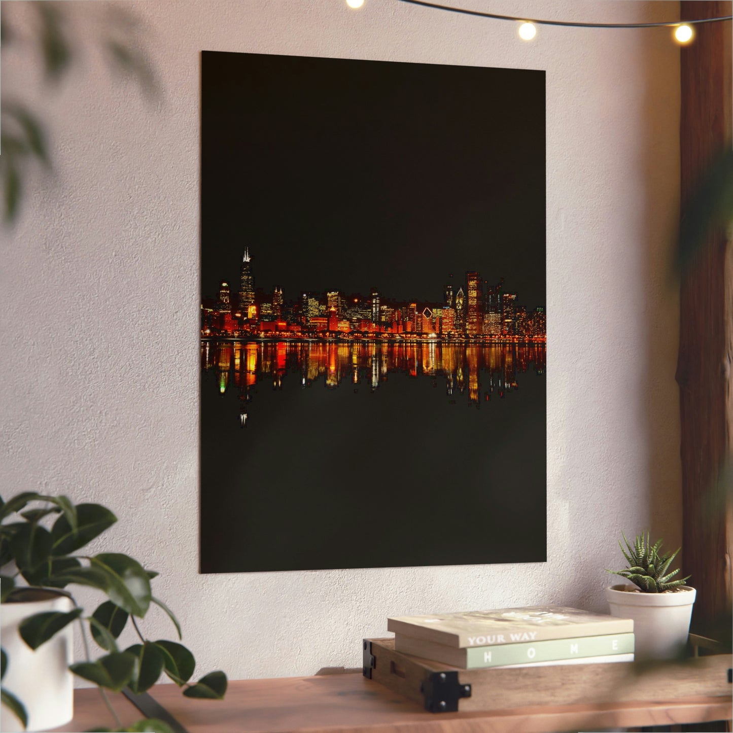 Chicago Night Skyline Aluminum Composite Panels