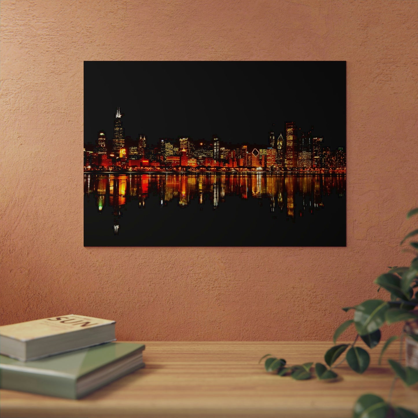 Chicago Night Skyline Aluminum Composite Panels