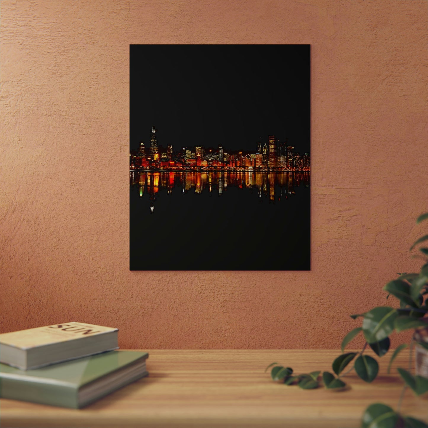 Chicago Night Skyline Aluminum Composite Panels