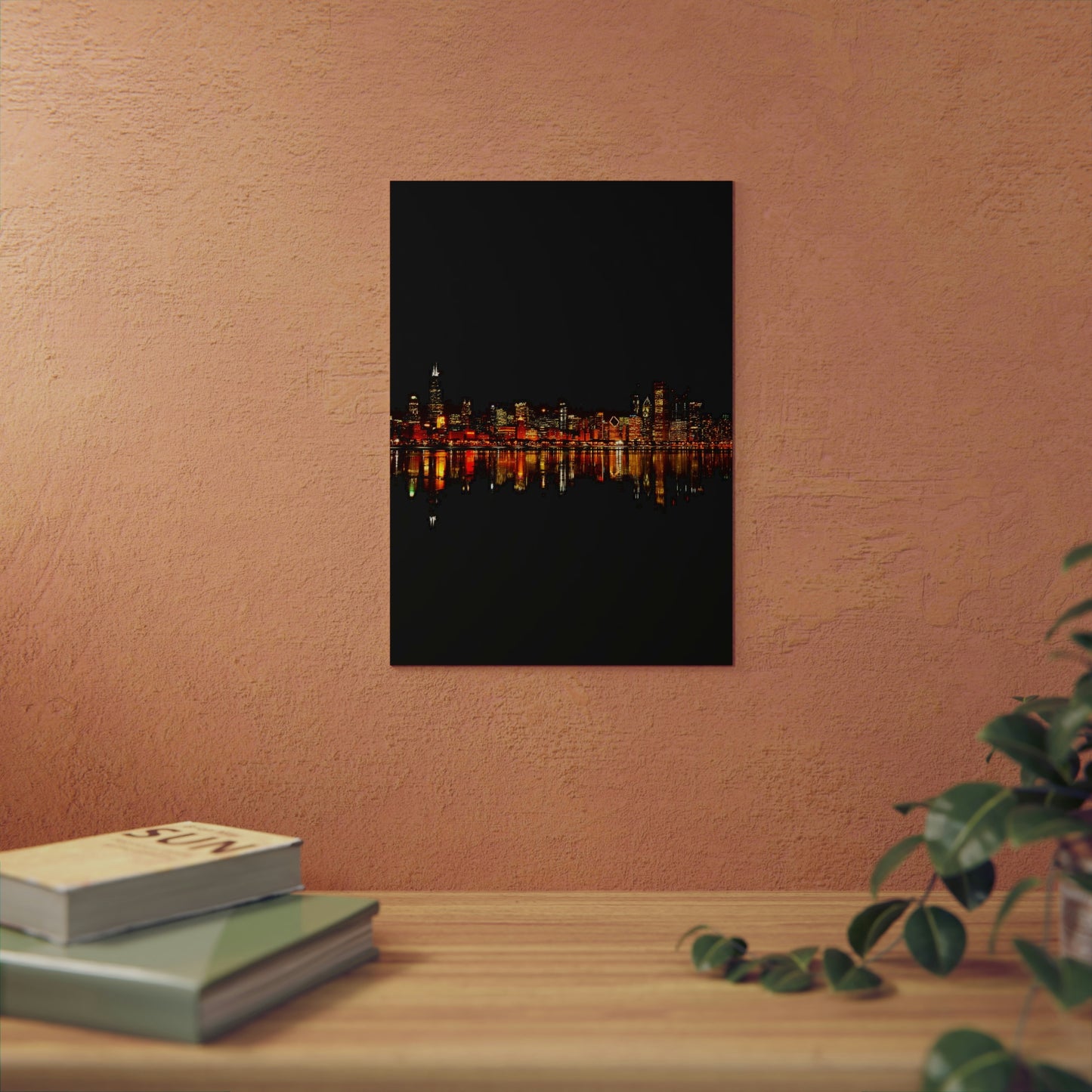 Chicago Night Skyline Aluminum Composite Panels