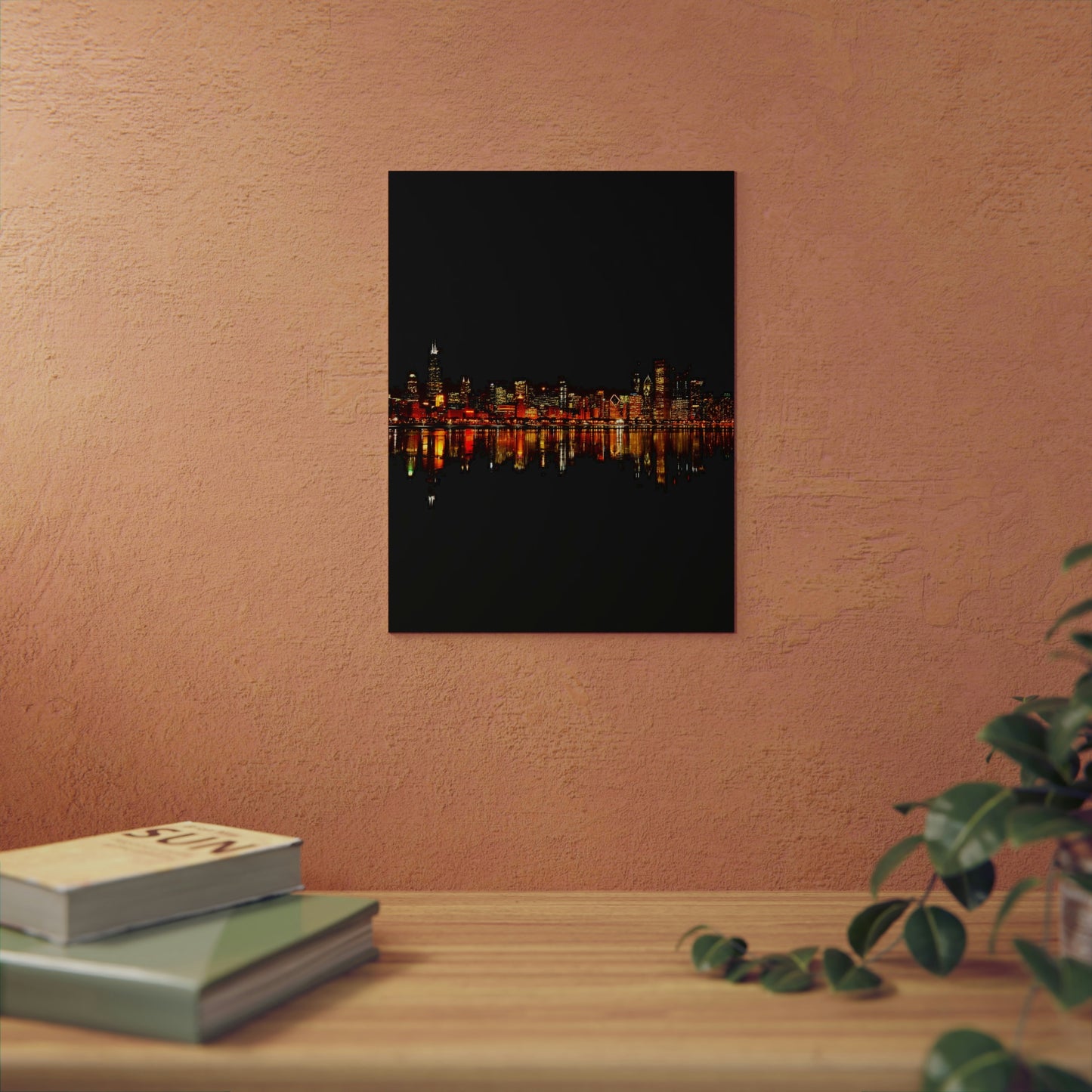 Chicago Night Skyline Aluminum Composite Panels