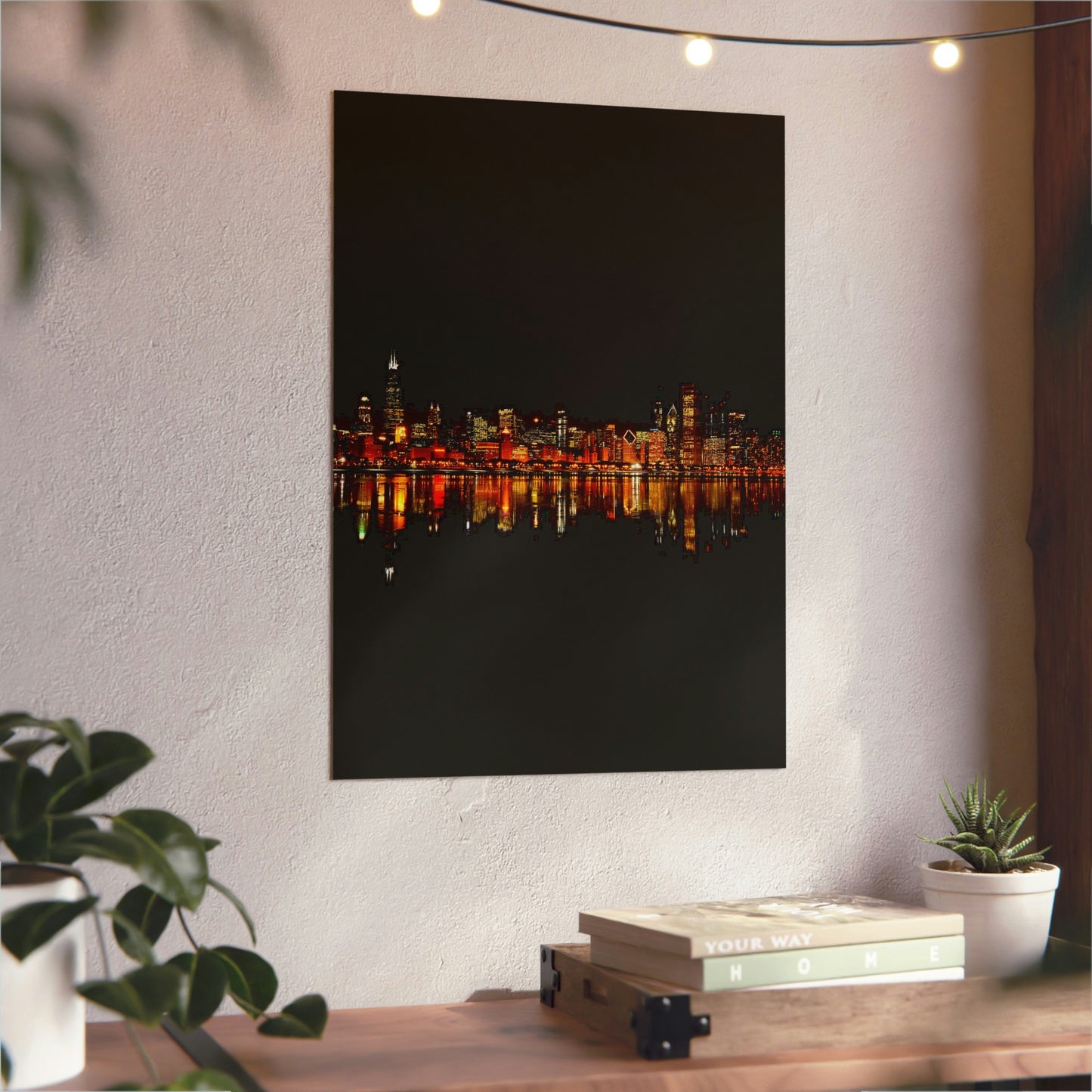 Chicago Night Skyline Aluminum Composite Panels