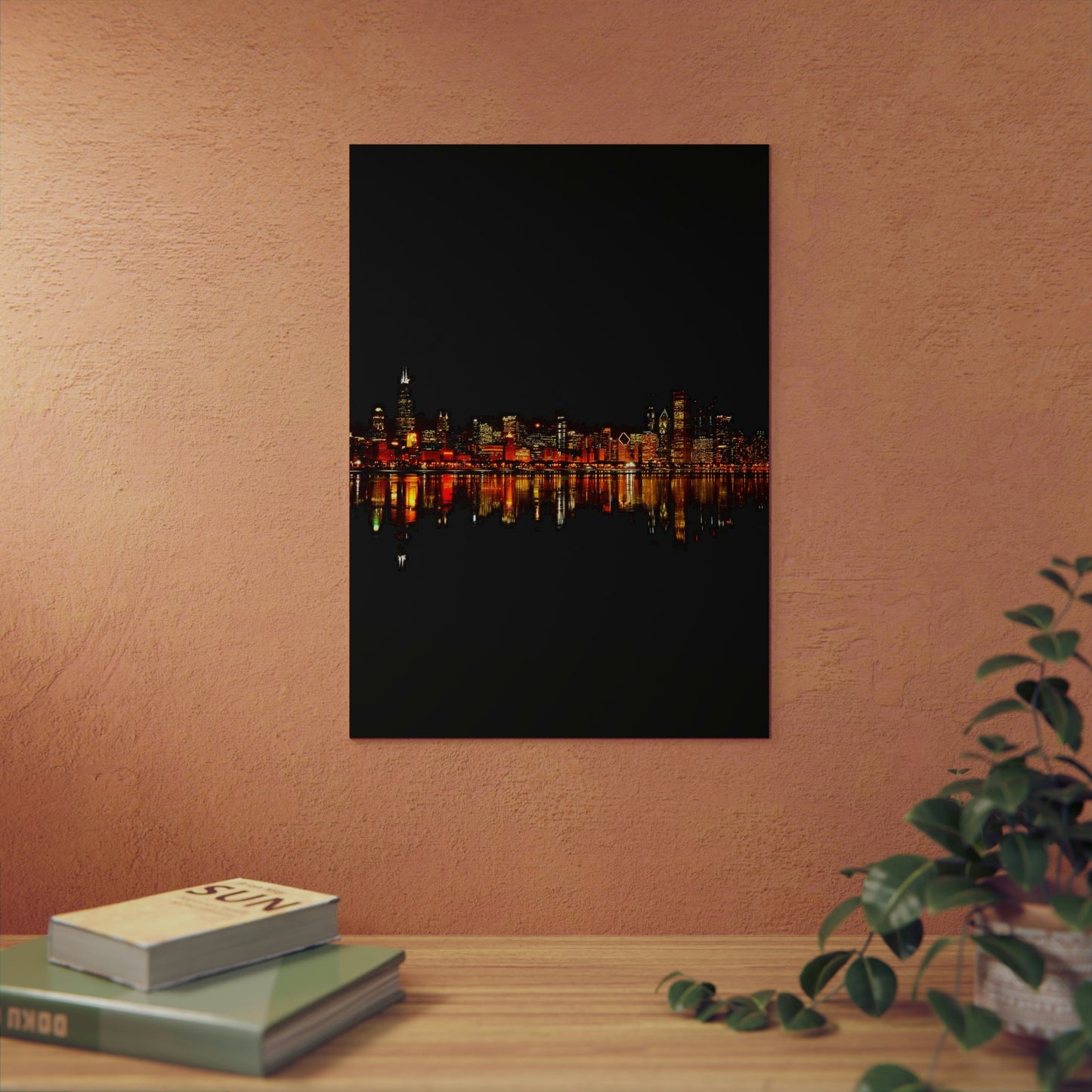 Chicago Night Skyline Aluminum Composite Panels